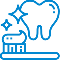 Icoon Preventie/gebitsreiniging